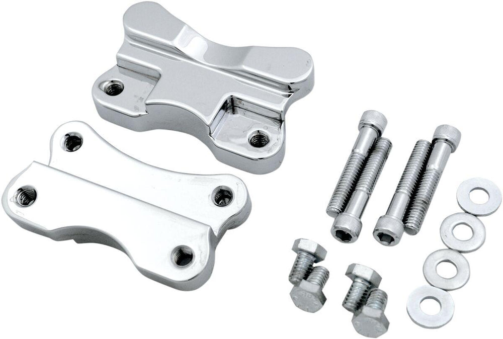 Drag Specialties Fender to Fork Adapters for 21" Wheels For Harley Davidson FLS 1690 2012-2016 21" Front - Chrome
