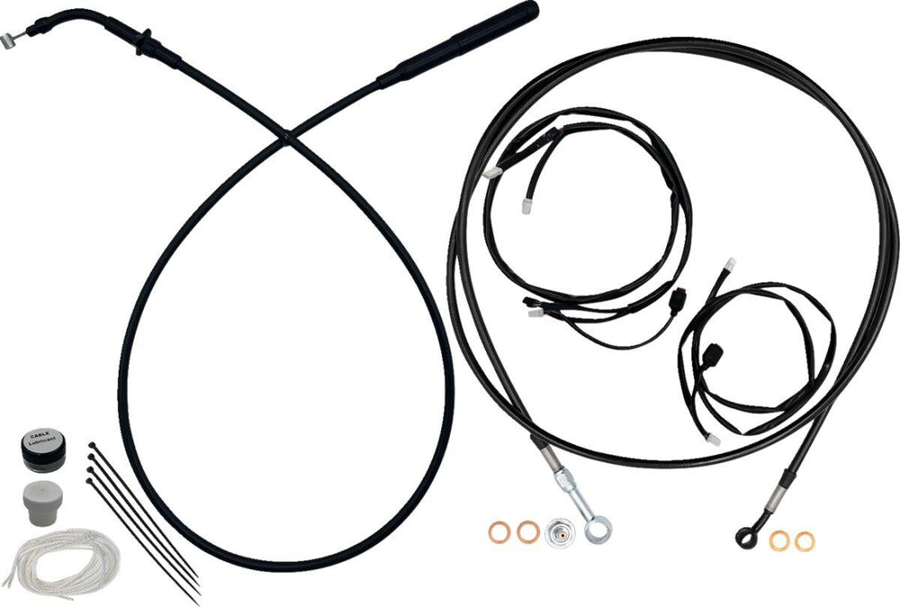 Fat Baggers Inc. EZ Install Kit For Harley Davidson FLHX 1923 2024-2026 33 - 35.5cm (13" - 14") - Black