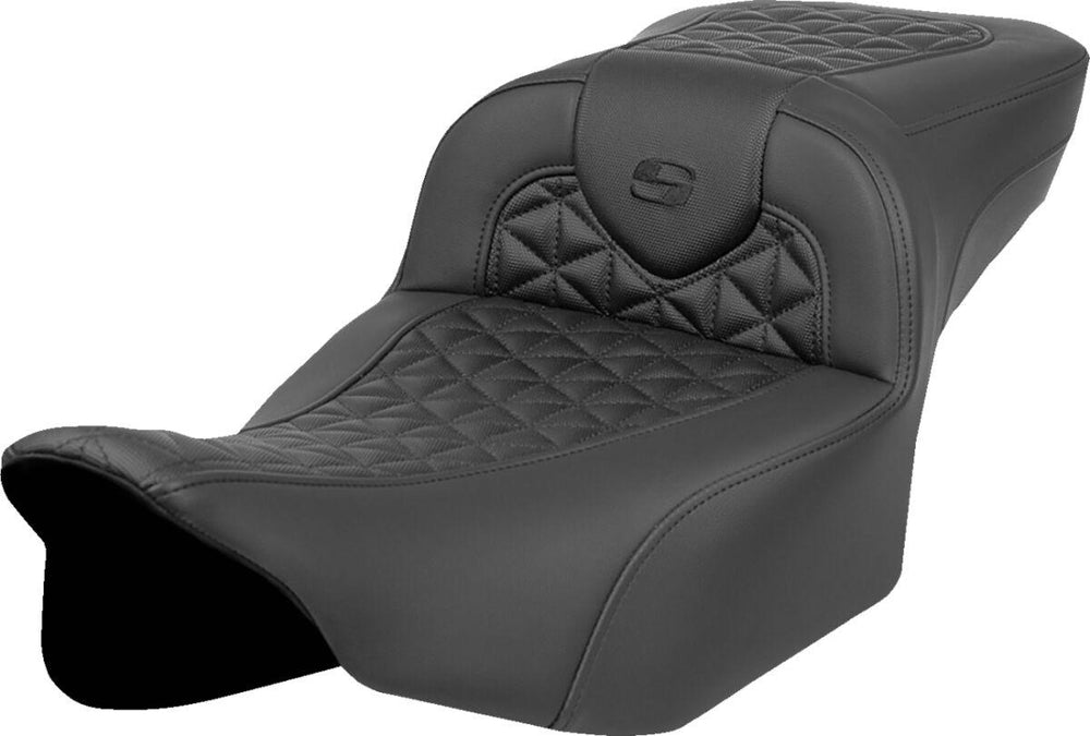 Saddlemen Extended Reach RoadSofa Tri Gripper Seat For Harley Davidson FLHX 1923 2024-2026 - Black