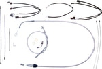 Magnum Shielding Sterling Chromite II Designer Handlebar Cable Install Kit For Harley Davidson FXFB 1750 2018-2019 30.5 - 35.5cm (12" - 14") - Chrome Clear-Coated