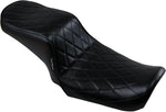 LE Pera Cherokee Seat For Harley Davidson FLD 1690 2012-2013 Diamond Pleated - Black