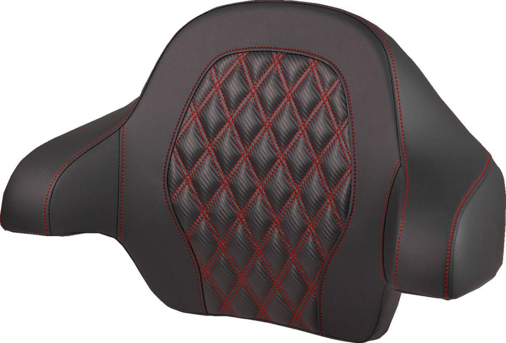 Saddlemen Tour Pak Backrest Pad For Harley Davidson FLH 1868 ABS 2021 - Black/Red