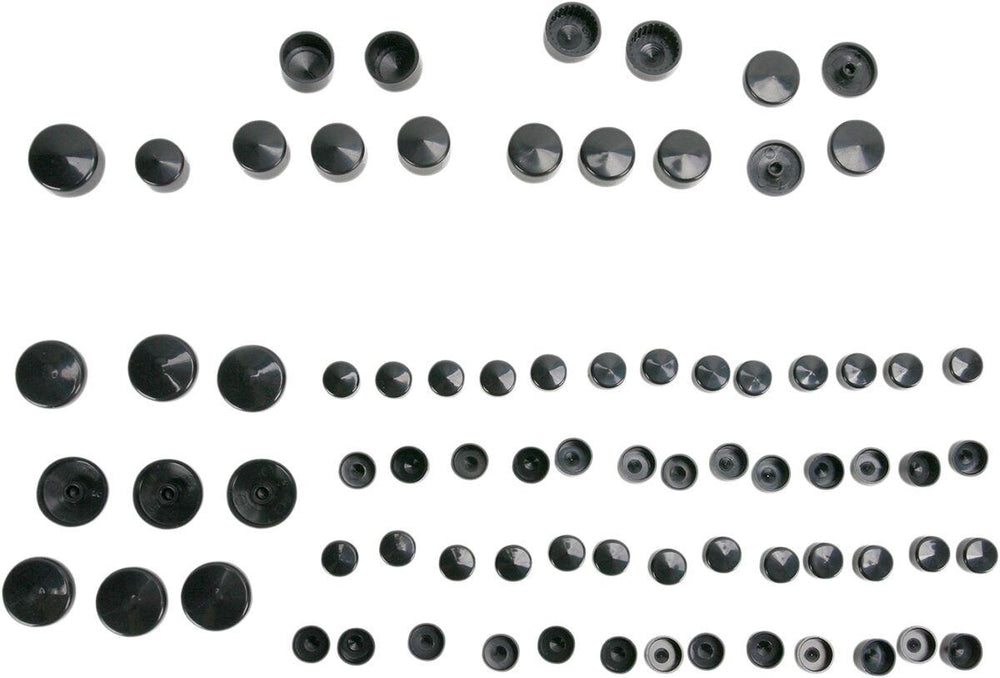 Drag Specialties Bolt Cover Standard Kit For Harley Davidson XL 1200 C 2004-2020 - Black