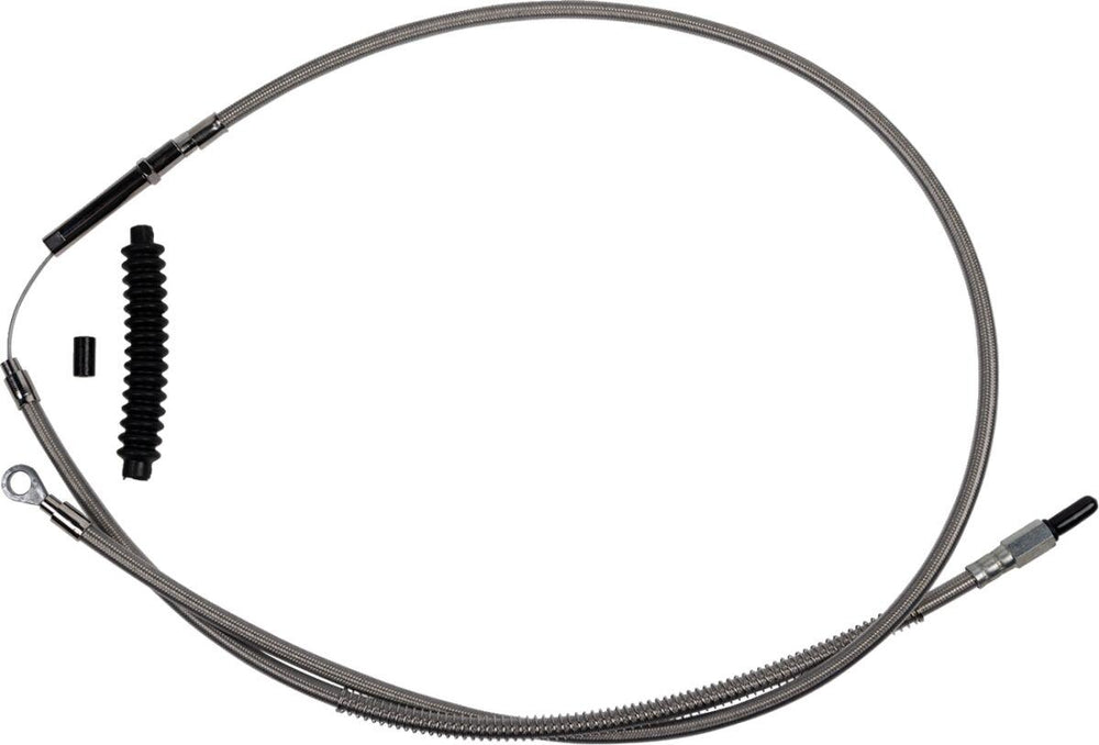 Barnett Stainless Steel Clutch Cable For Harley Davidson FLHFB 1868 2023 Standard - Silver