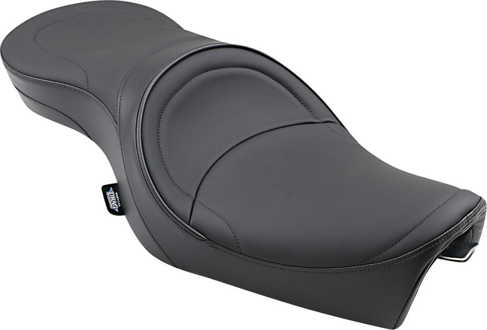 Drag Specialties Low-Profile Mild Stitched Touring Seat For Harley Davidson XL 1200 C 2004-2020 - Black