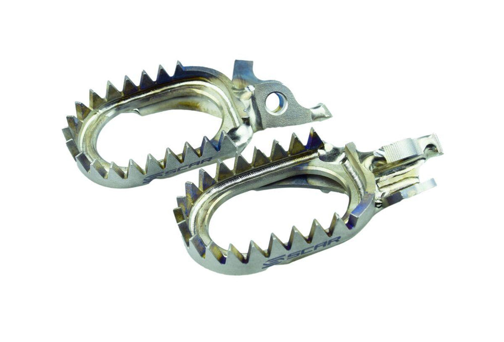 Scar Anti Mud Foot Pegs For Stark Varg 2023-2026 - Titanium