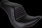 LE Pera Tailwhip Up Front Seat For Harley Davidson FLSB 1750 ABS 2018-2021 Pleated - Black