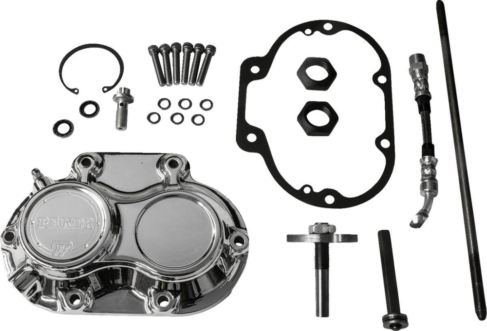 Baker Drivetrain Function-Formed Transmission Side Cover Assembly For Harley Davidson FLDE 1750 ABS 2018-2020 - Polished