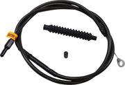 LA Choppers Midnight Braided Clutch Cable For Harley Davidson FLHR 1340 1996-1998 182 cm (71-3/4") 12" - 14" - Black