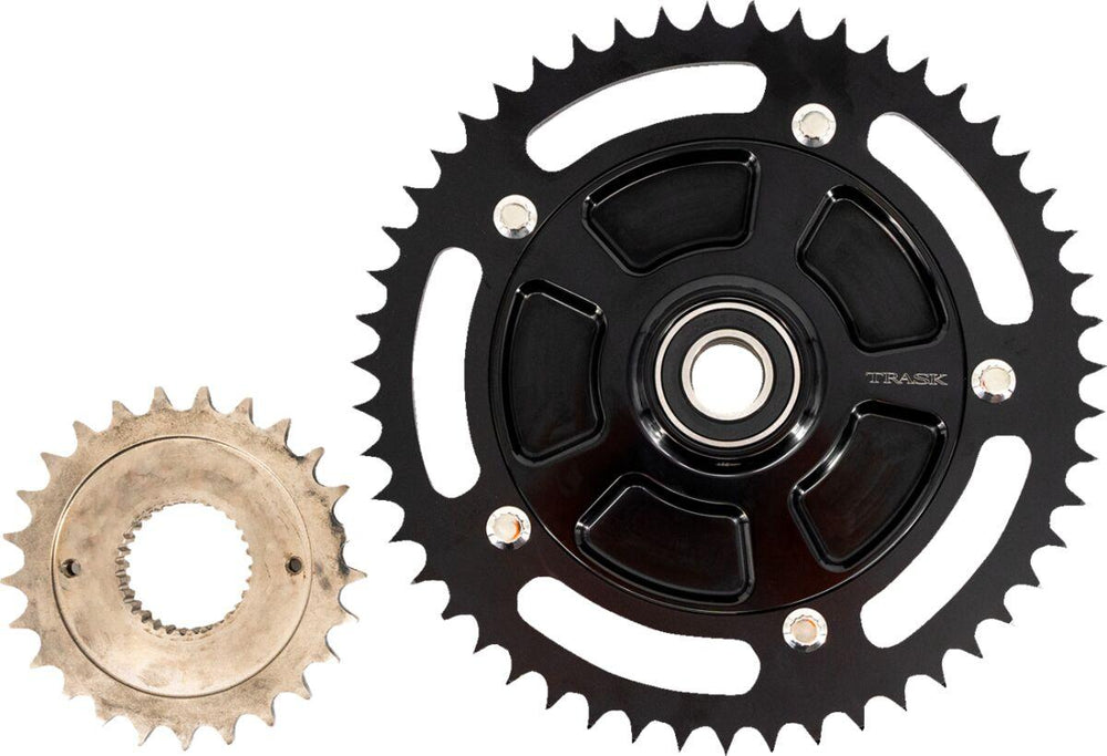 Trask 530 Chain Conversion Kit For Harley Davidson FLH 1868 2021 Black 25/51T