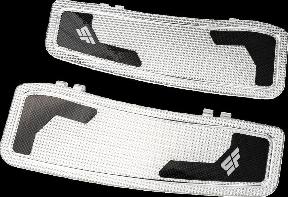Slyfox Driver Floorboards For Harley Davidson FLH 1984-1985 - Black Polished