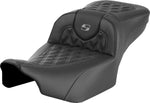 Saddlemen Roadsofa Extended Reach Perforated Seat For Harley Davidson FLHX 1923 ABS 2024-2026 - Black/Grey