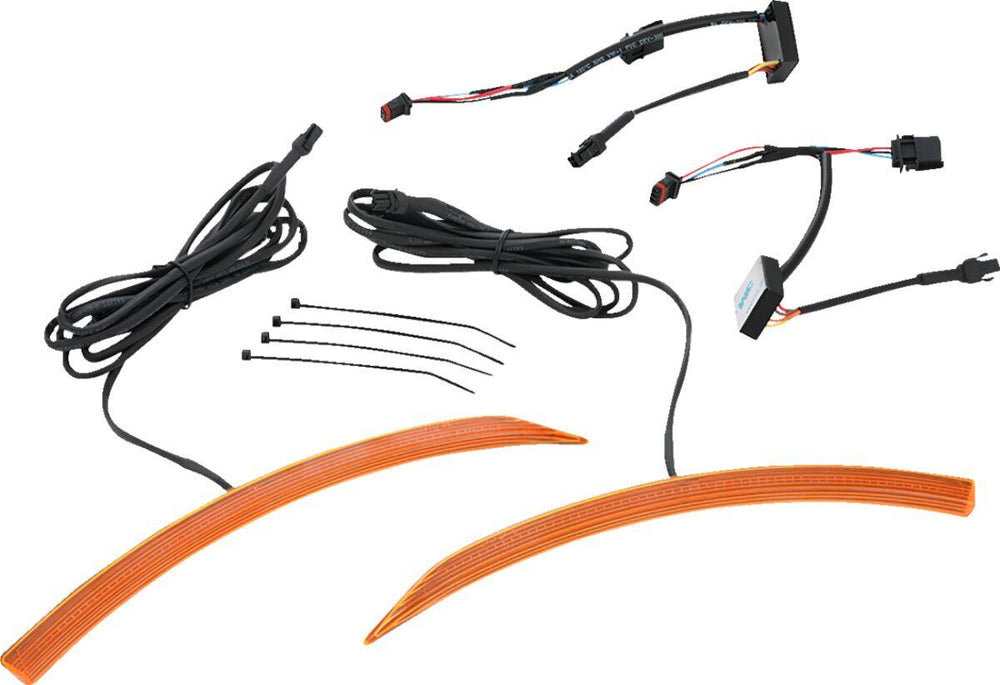 Show Chrome Slayer Front Fender LED Light kit For Can Am Ryker 600 ACE 2019-2024 Amber