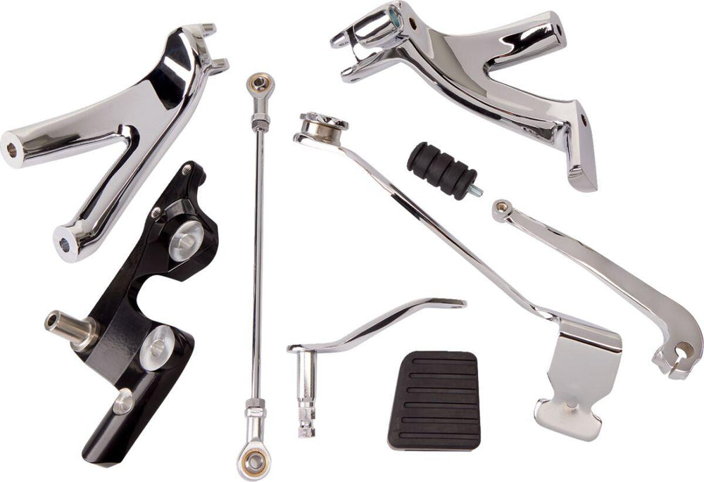 Drag Specialties Forward Control Kit For Harley Davidson FXBB 1750 2018-2020 - +7 1 2" Chrome