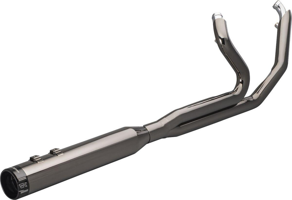 Khrome Werks 2 Into 1 Exhaust System with Three-Step Headers For Harley Davidson FLH 1868 2021 - Black/Eclipse