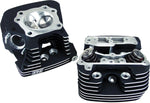 S&S Cycle 89 CC Super Stock Cylinder Heads For Harley Davidson FLHR 1450 1999-2003 - Powder-Wrinkle Black