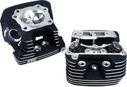 S&S Cycle 89 CC Super Stock Cylinder Heads For Harley Davidson FLHR 1450 1999-2003 - Powder-Wrinkle Black