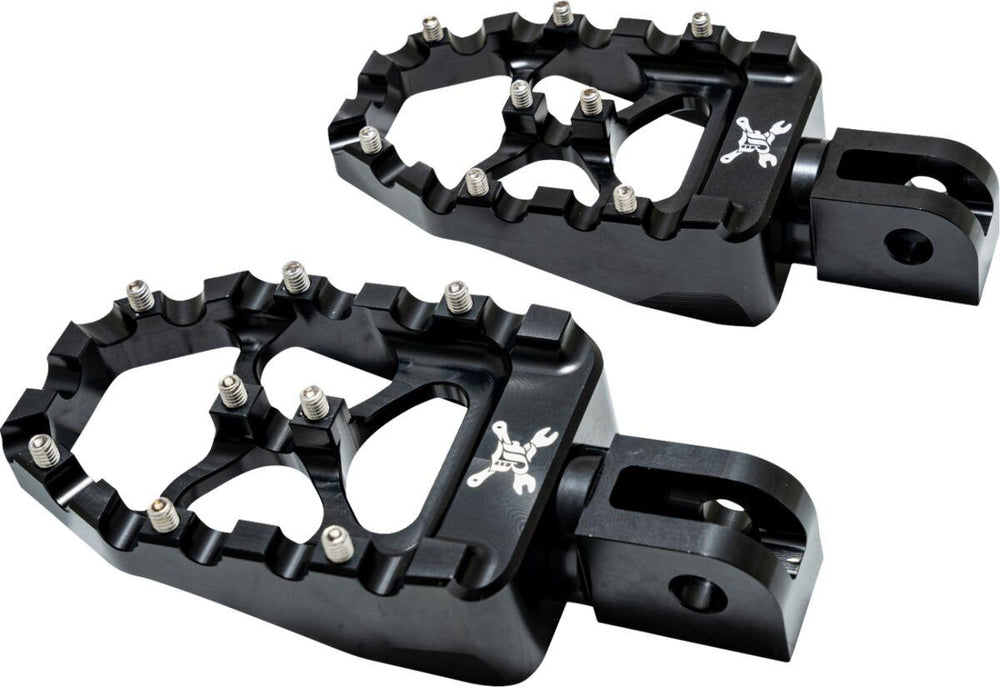 Burly MX Evolution Pegs For Harley Davidson FLFB 1750 ABS 2018-2020 Black