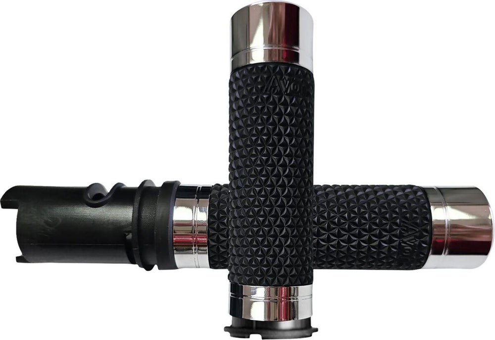 Avon Grips K25 Diamond Grips For Harley Davidson FLHX 1923 2024 - Black/Chrome