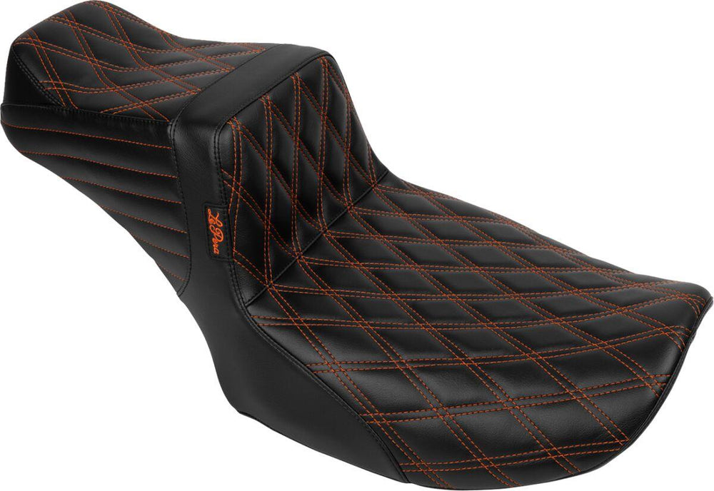 LE Pera Tailwhip Daddy Long Legs Seat For Harley Davidson FLHX 1750 ABS 2023 Double Diamond - Black/Orange