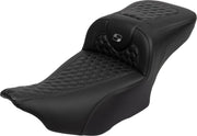Saddlemen Roadsofa Extended Reach Honeycomb Seat For Harley Davidson FLHX 1923 ABS 2024-2026 - Black/Grey