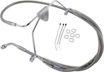 Drag Specialties Extended Length Stainless Steel Brake Hose Kit For Harley Davidson FLHT 1340 1996-1998 Front