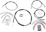 Burly Cable Line Kit for Ape Hanger Handlebars For Harley Davidson XL 1200 C 2007-2013 30.5cm (12") - Black