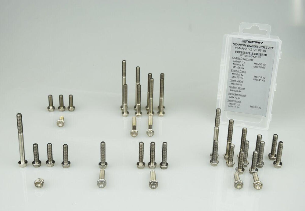Scar Engine Bolts For Honda CRF250R 2022-2024 - Titanium