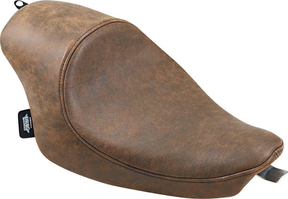Drag Specialties 3 4 Solo Seat For Harley Davidson XL 1200 C 2004-2020 Distressed - Brown