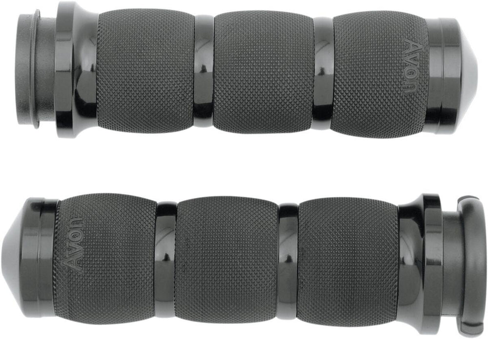 Avon Grips 3-Ring Air Cushioned Grips For Harley Davidson FLDE 1750 2020 - Black