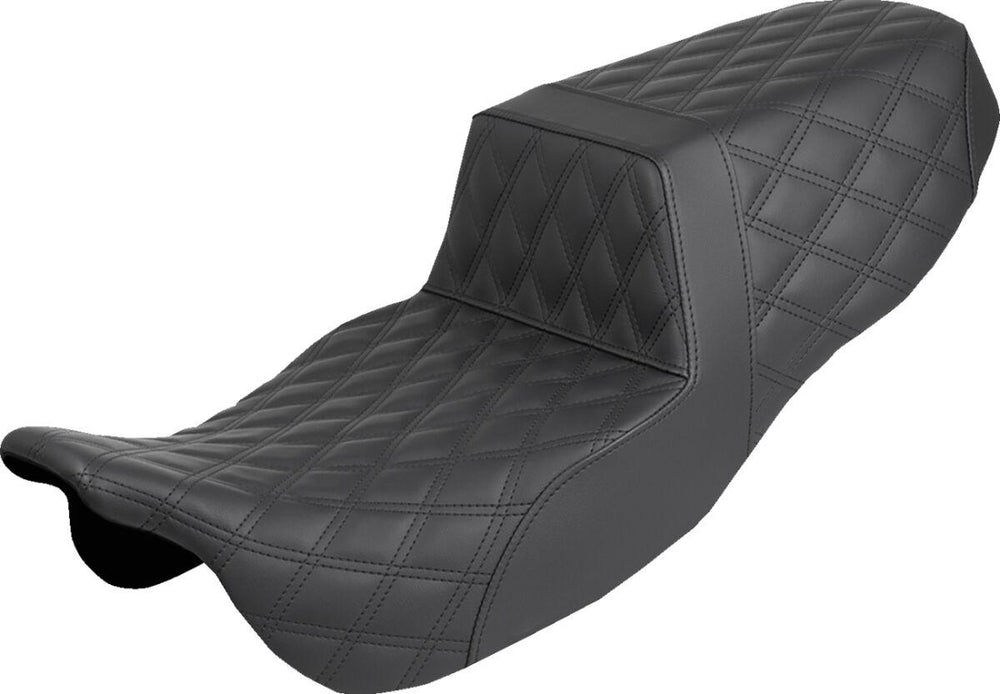 Saddlemen Step Up Lattice Stitch Seat For Harley Davidson FLRT 1690 Freewheeler 2015-2016 - Black