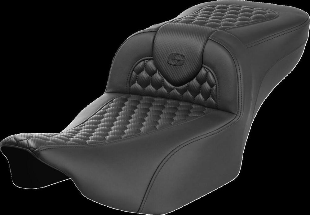 Saddlemen Roadsofa Extended Reach Honeycomb Seat For Harley Davidson FLHX 1923 2024-2026 - Black