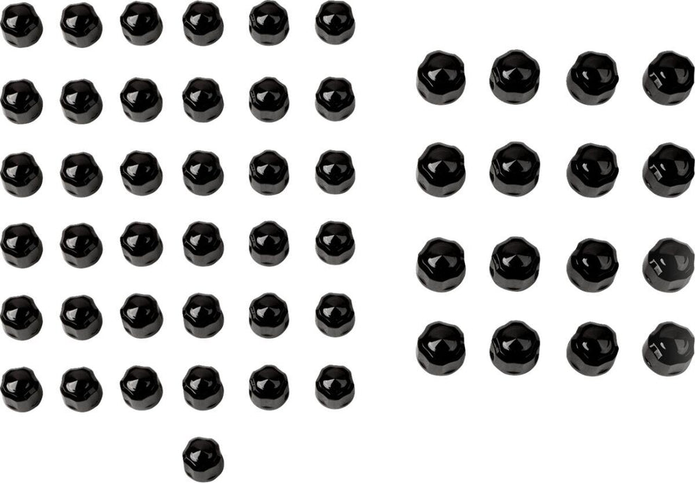 Ciro Engine Bolt Cover Caps For Harley Davidson FLDE 1750 ABS 2018-2020 - Black