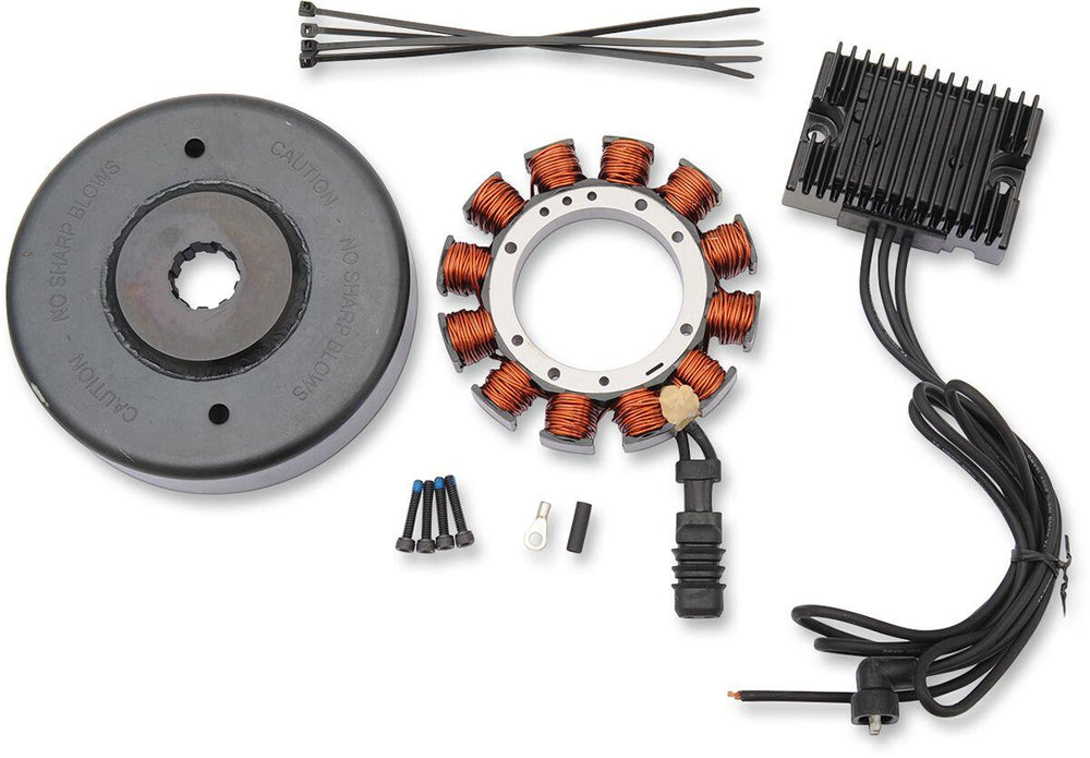 Drag Specialties Heavy-Duty 32A Charging Kit For Harley Davidson FL 1200 1970-1977 - Black
