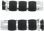 Avon Grips Excalibur Air Cushioned Grips For Harley Davidson FLD 1690 2012-2013 - Black Chrome