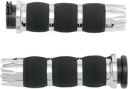 Avon Grips Excalibur Air Cushioned Grips For Harley Davidson FLD 1690 2012-2013 - Black Chrome