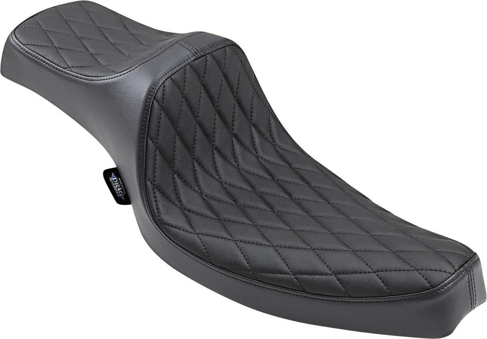 Drag Specialties Predator III Seat For Harley Davidson XL 900 1957-1959 Black Stitching Diamond Stitch - Black