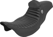 Saddlemen Pro Series SDC Performance Grip Seat With Backrest For Harley Davidson FLH 1868 2021 - Black