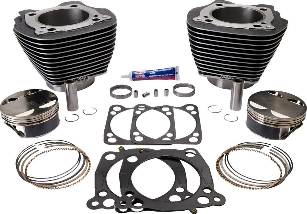 S&S Cycle Big Bore 4.250" Cylinder Kit For Harley Davidson FLHTCUTGSE 1923 2022 - Black /Highlighted Fins