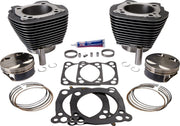 S&S Cycle Big Bore 4.250" Cylinder Kit For Harley Davidson FLHTCUTGSE 1923 2022 - Black /Highlighted Fins