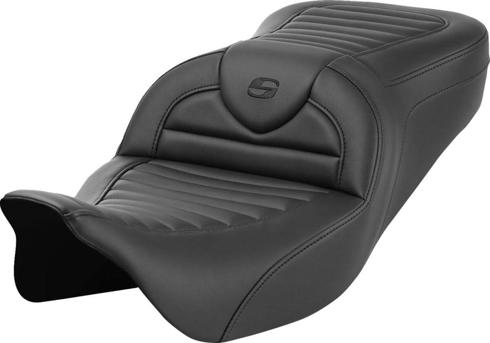 Saddlemen Roadsofa TR Tuck-n-Roll Seat For Harley Davidson FLH 1868 2021 - Black
