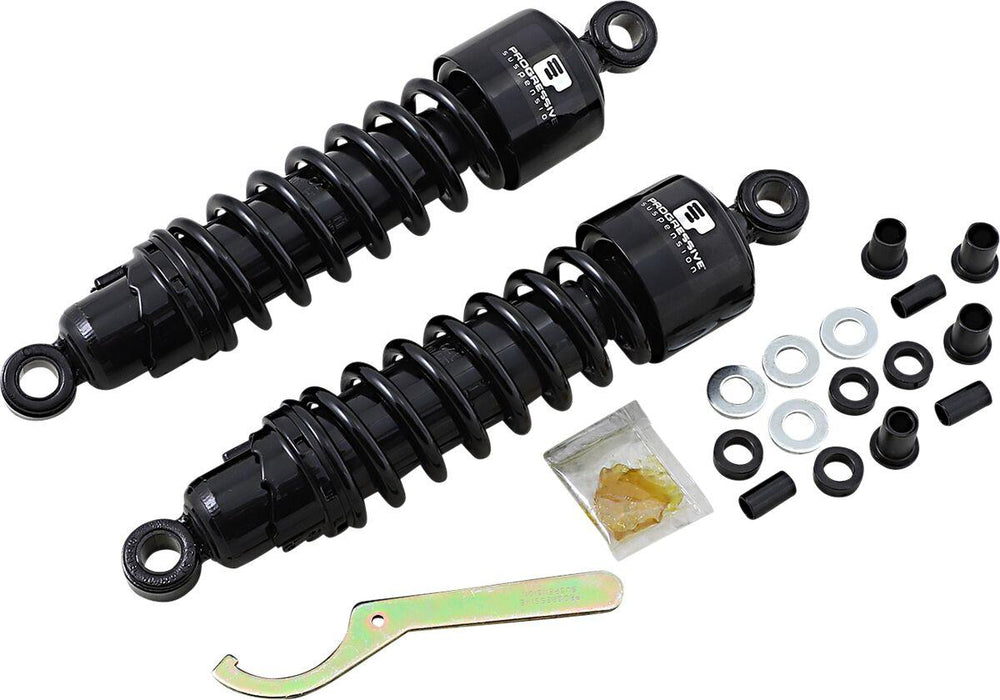 Progressive Suspension 412 Series Shocks For Harley Davidson FLH 1868 ABS 2021 305mm (12.00") - Black