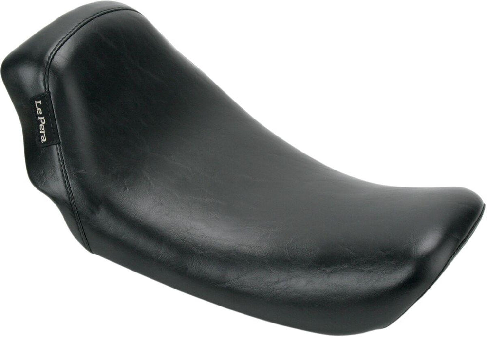 LE Pera Bare Bones Solo Seat For Harley Davidson FLD 1690 2012-2013 Smooth 11x18" - Black