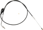 LA Choppers Vinyl Braided Handlebar Idle Cable For Harley Davidson XL1200C 2007-2019 95.5 cm (37-1/2") - Black