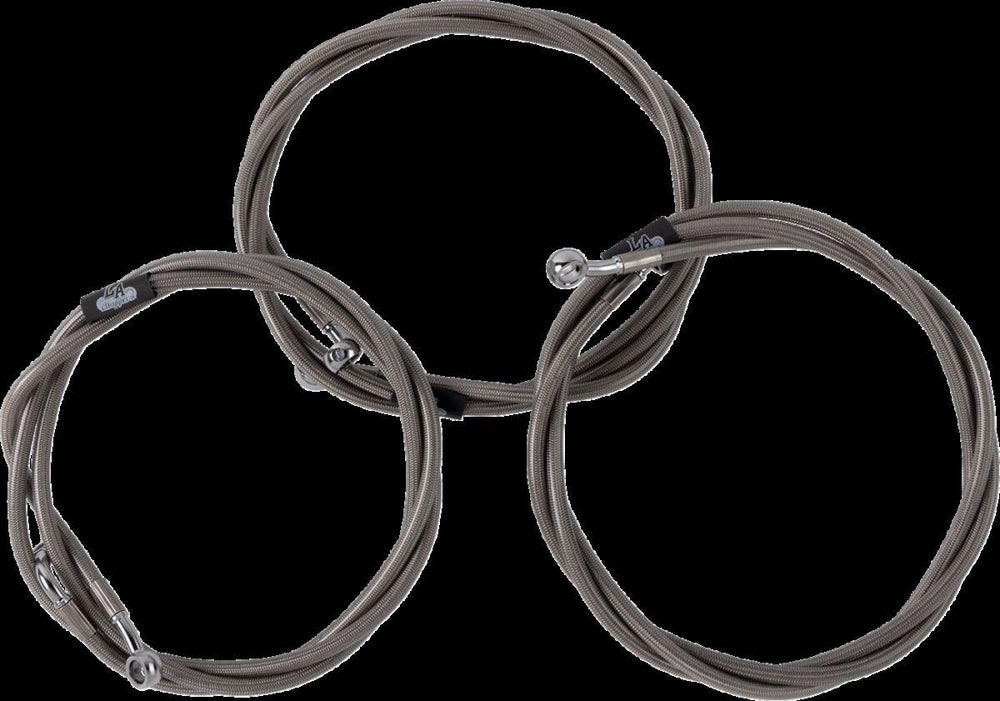 LA Choppers Brake Line Kit For Harley Davidson FLHRXS 1868 ABS 2024 12-14 FL 24+ Stainless Steel