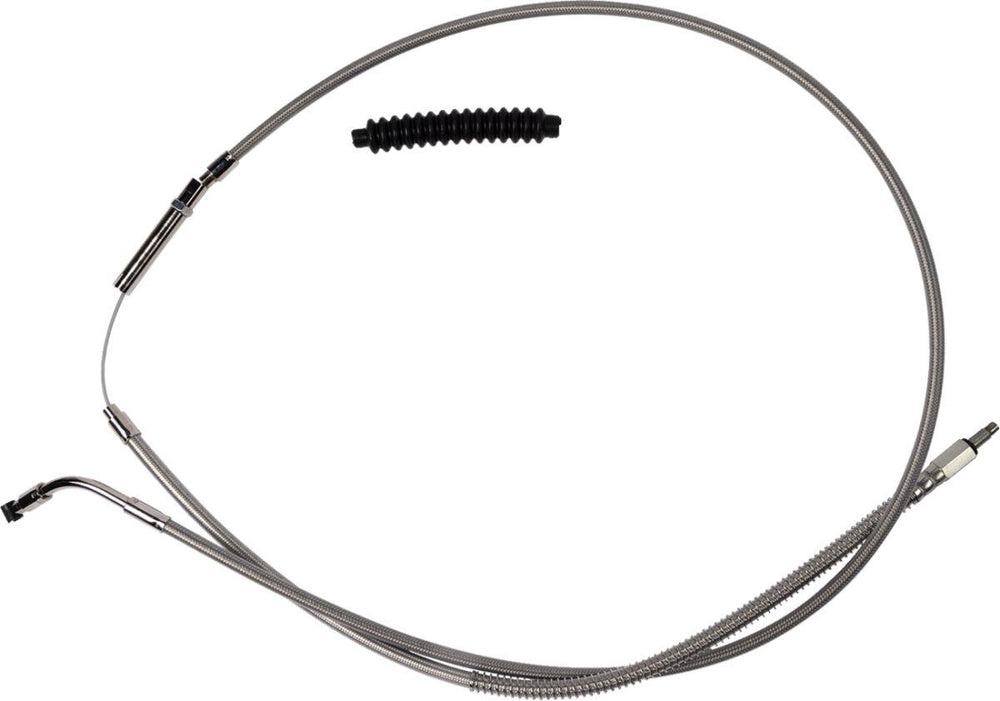 Barnett Stainless Steel Clutch Cable For Harley Davidson FLTRXSE 1977 2023-2024 +20.3 cm (8") - Silver