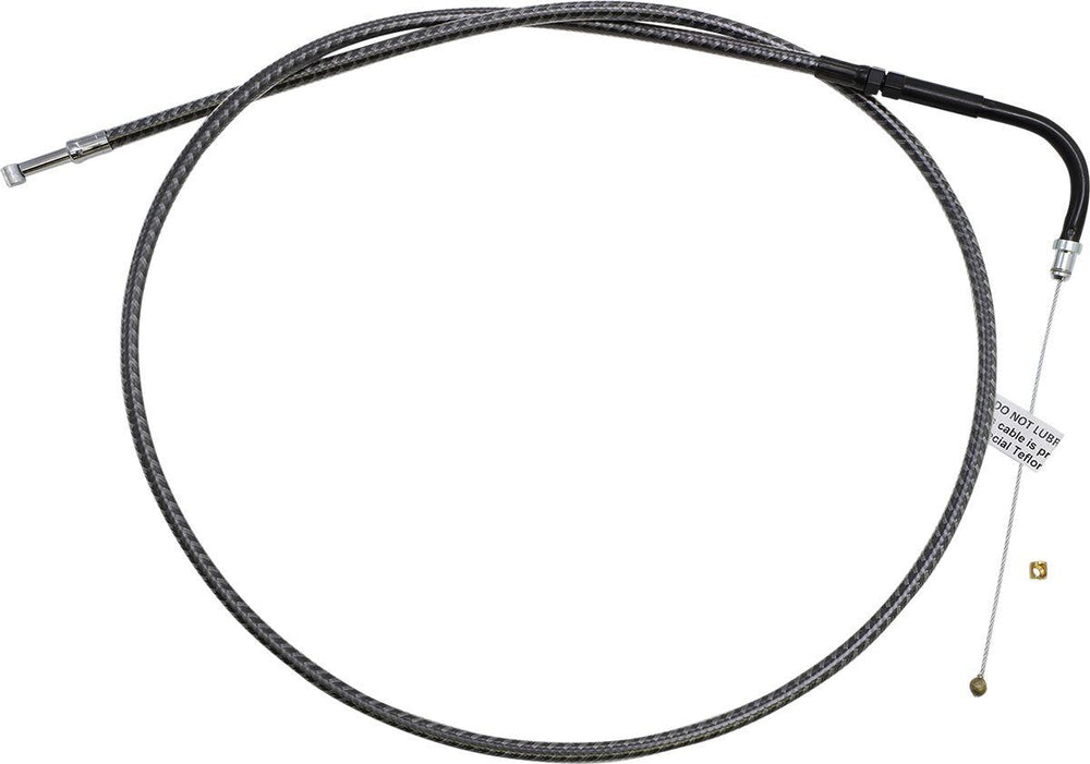 Magnum Shielding KarbonFibr Braided Throttle Idle Cable For Harley Davidson FLD 1690 2012-2013 103 cm (40-1 2") - Carbon Fiber Silver