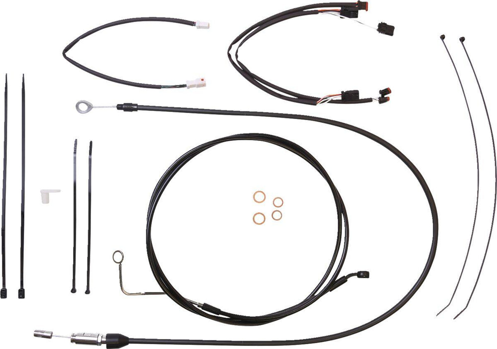 Magnum Shielding XR Handlebar Cable Install Kit For Harley Davidson FLTRK 1868 2021-2024 30.5 - 35.5cm (12" - 14") - Black