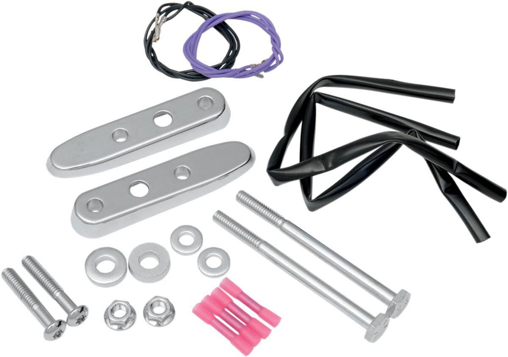Drag Specialties Rear Turn Signal Relocation Kits For Harley Davidson XL 1200 C 2004-2020 Chrome