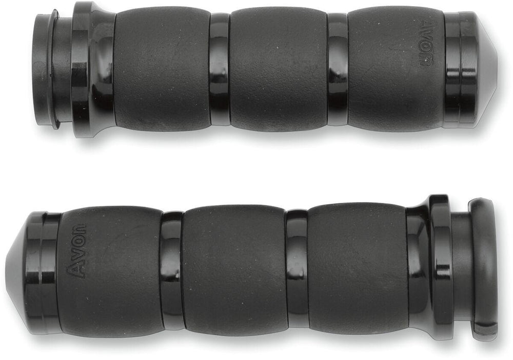 Avon Grips 3-Ring Velvet Air Grips For Harley Davidson FLDE 1750 2018-2020 - Black